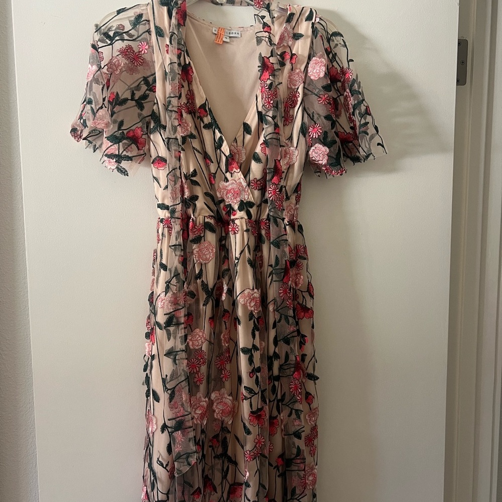 Marseille Embossed Maxi Dress | Rose Garden
